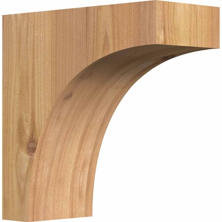 Ekena Millwork Huntington Smooth Corbel, Western Red Cedar, 3 1/2"W x 8"D x 8"H COR04X08X08HUN00SWR